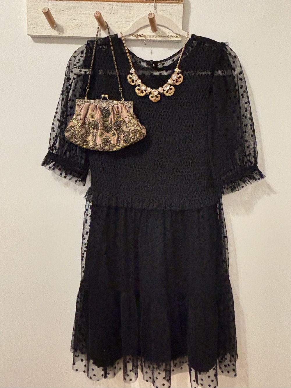 GAP Polka Dot Sheer Dress